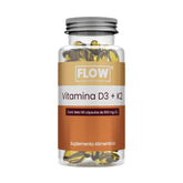 Vitamina D3 + K2 90 capsulas Flow.