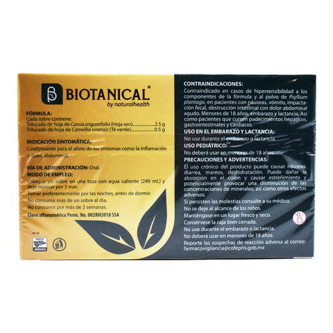 T- BOD (Body Slim Té) 30 sobres sabor Piña Natural Health.
