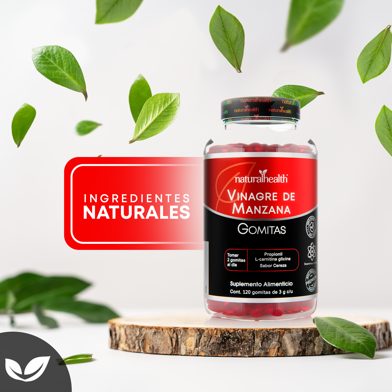 vinagre de manzana con l carnitina Vinagre De Manzana Con Toronja, Te Verde Y L-carnitina 550ml Fitosana main image 0