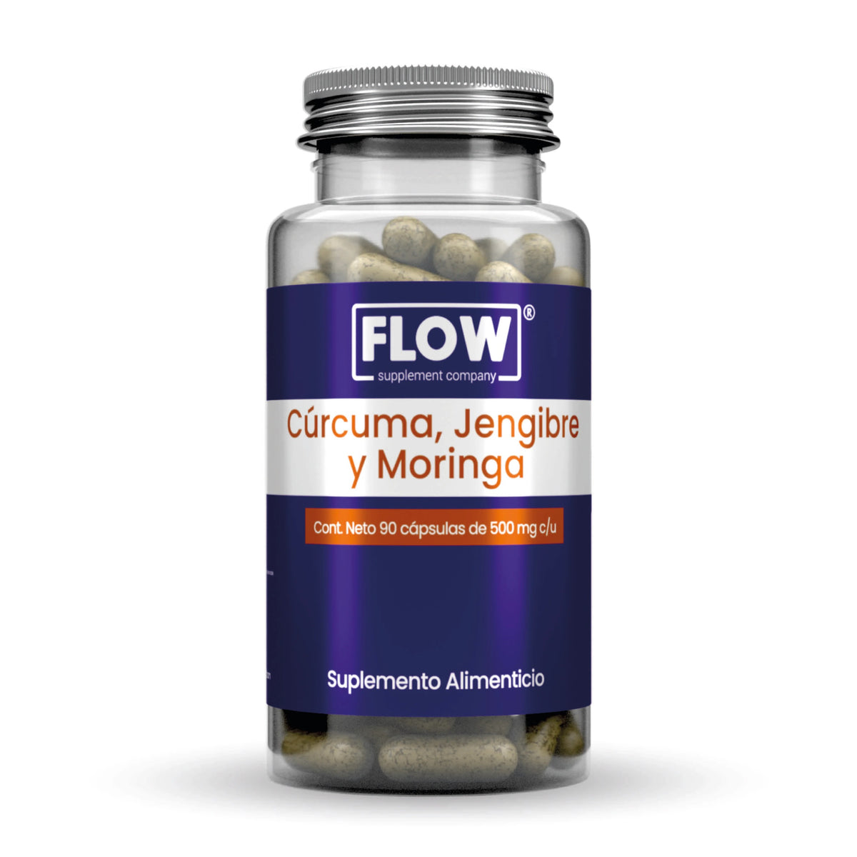 Curcuma Jengibre Moringa 90 cápsulas Flow