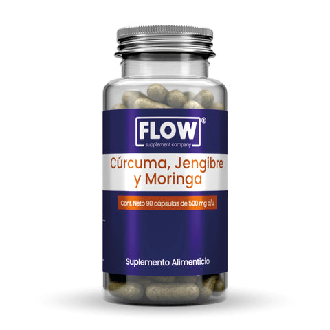 Curcuma Jengibre Moringa 90 cápsulas Flow