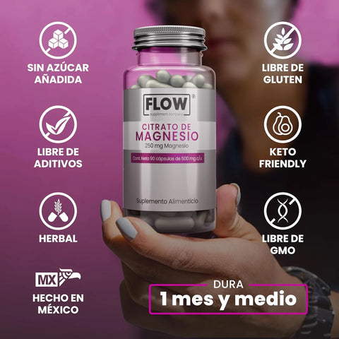 Citrato de Magnesio 90 capsulas Flow