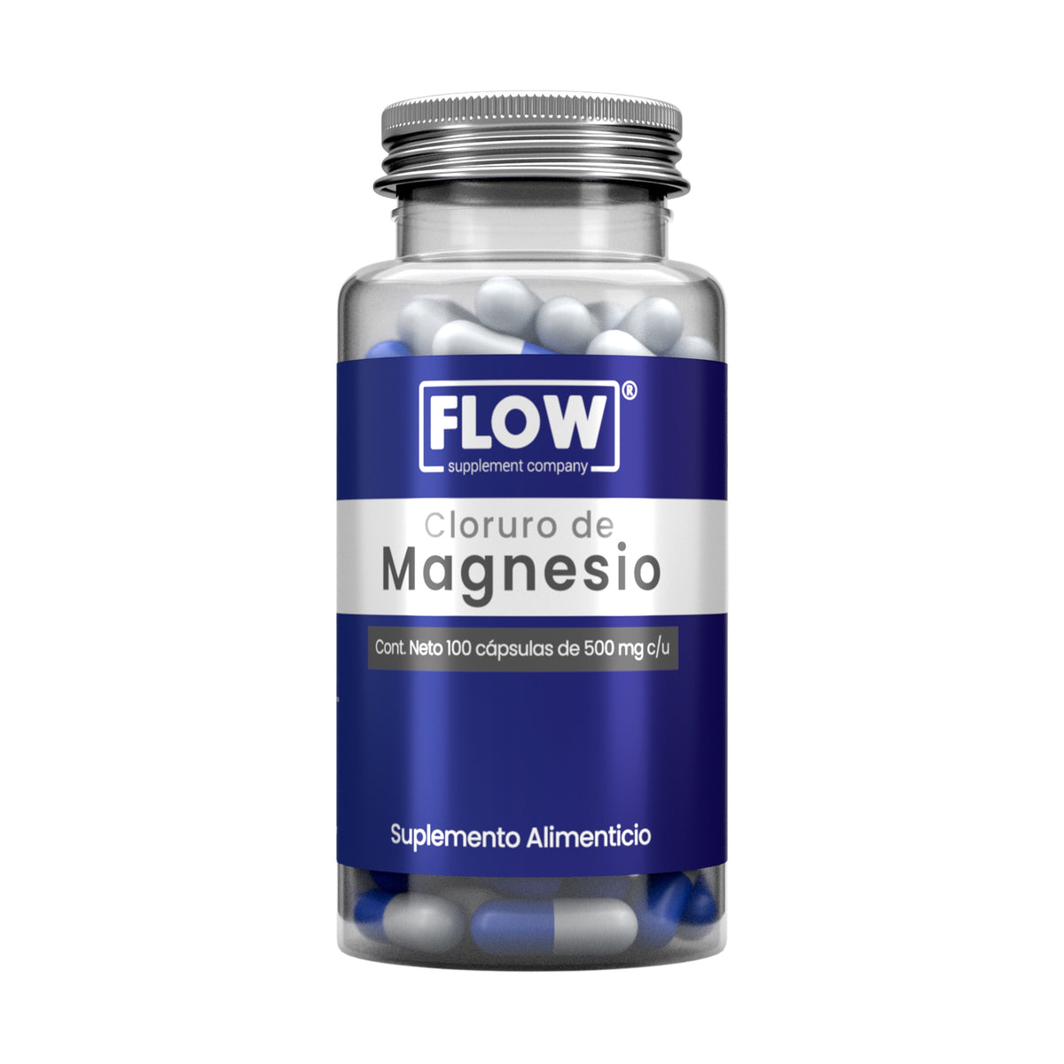 Cloruro de Magnesio 100 cápsulas Flow