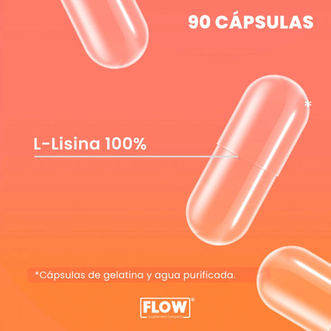 Lisina 90 cápsulas Flow