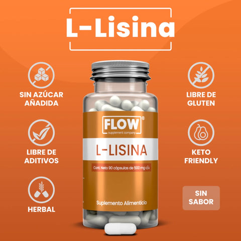 Lisina 90 cápsulas Flow