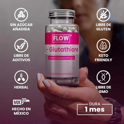Glutation 90 Cápsulas De 500 Mg Flow