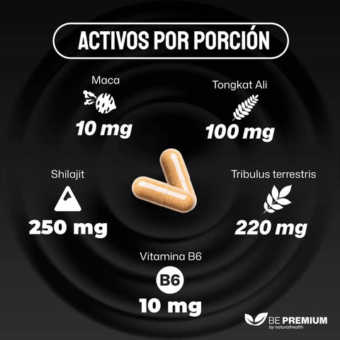 Maca Tongkat Ali Shilajit 120 caps ProYectile+ Natural Health
