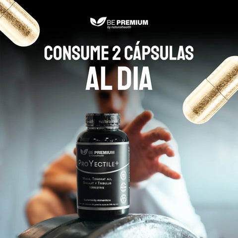 Maca Tongkat Ali Shilajit 120 caps ProYectile+ Natural Health