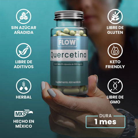 Quercetina 60 cápsulas Flow