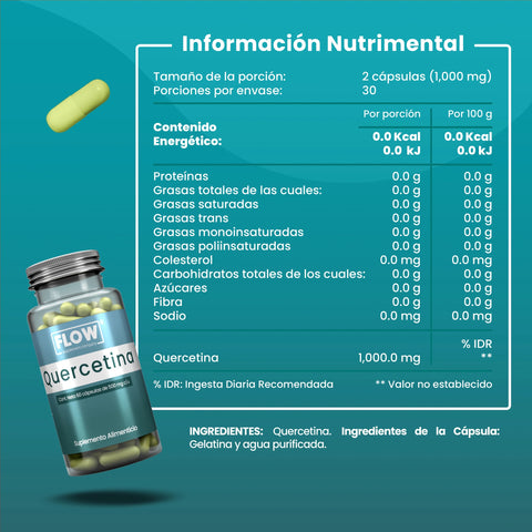 Quercetina 60 cápsulas Flow
