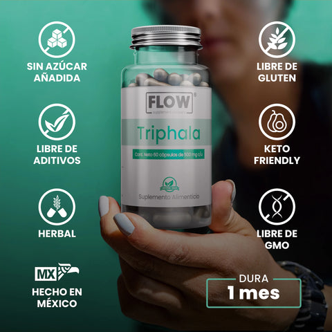 Triphala 60 cápsulas Flow